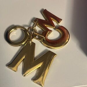 Gold MCM Bag charm